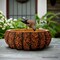 Nature's Basin Tree Bark Themed Bowl, 6" Resin Woodlandbasin Bird Bath Decor